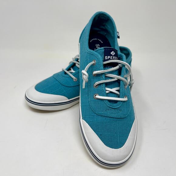 Sperry Lounge 2 Top-Sider Linen Comfort Style Sneakers Womens 9 Blue :: K.4.5 - Picture 8 of 13